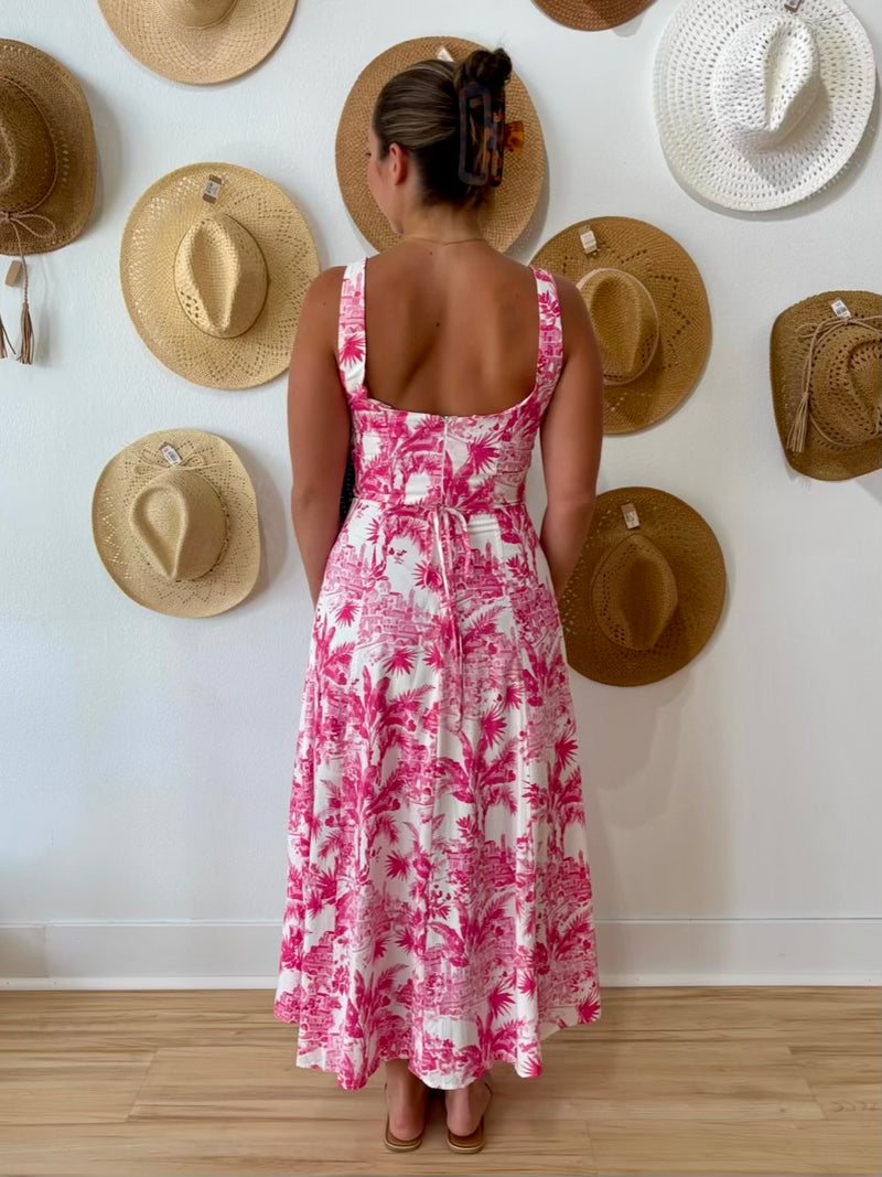 laguna midi dress Laguna Palm Midi Dress Large