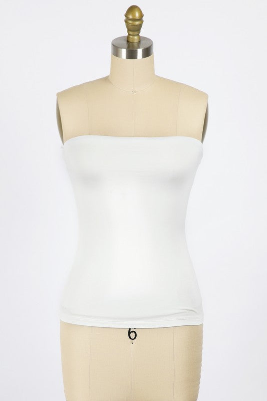 Final Touch Double Layer Tube Top - Ivory