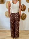 (Elan) Gold Foil Wide Leg Pants