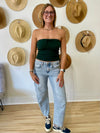 Evergreen Nights Knit Tube Top