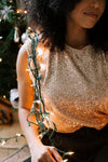 Champagne Sparkles Sequin Top