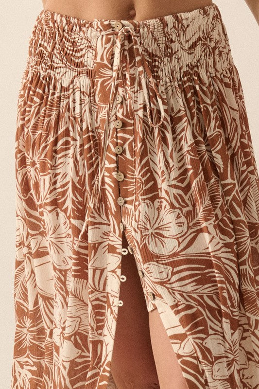 Calabasas Floral Maxi Skirt