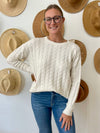Saltair Cable Knit Sweater - Cream