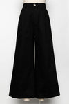 Final Touch Cropped Wide Leg Trousers - Black