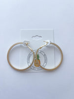 40MM Circle Hoops - Gold - Pineapple Lain Boutique