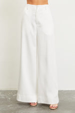 That Girl High Waisted Trouser Pants - White