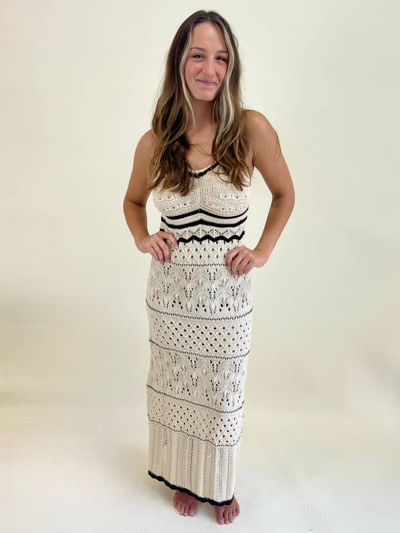 Oahu Crochet Midi Dress
