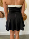 Black Tie Affair Strapless Mini Dress