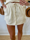(Rhythm) Beach Side Skort - Cream