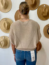 Pointelle Pullover Sweater - Oatmeal