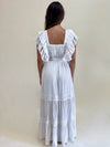 Forever Summer Ruffle Tiered Maxi Dress - White