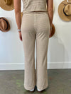 Harbor Striped Lounge Pants - Cream/Mocha