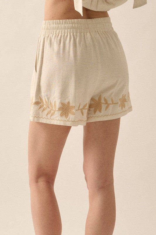 Cabo Nights Embroidered Shorts