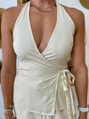(Rhythm) Emi Wrap Top - Cream