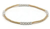 Erin Gray | Hamptons Alloy 2x3mm Gold Filled Beaded Bracelet