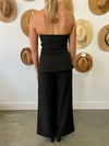 Holiday Soirée Strapless Top - Black