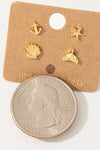 Mini Sea Life Stud Earring Set