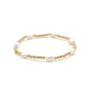 Erin Gray | Baroque Patterned Pearl + Gold Filled Waterproof Bracelet