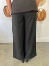 Holiday Soirée Wide Leg Trouser - Black