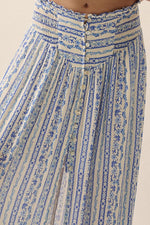 Mykonos Summer Floral Maxi Skirt