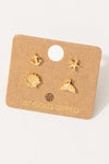 Mini Sea Life Stud Earring Set