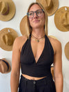 Savi Halter Top - Black