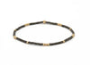 Erin Gray | 2mm Newport Graphite + Gold Filled Waterproof Bracelet