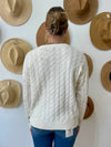 Saltair Cable Knit Sweater - Cream
