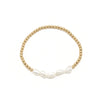 Erin Gray | Baroque Row Pearl + Gold Filled Waterproof Bracelet