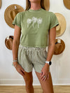 (Rhythm) Palms Crop Crew Tee