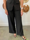 Holiday Soirée Wide Leg Trouser - Black