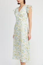 Jacquie The Label Floral Midi Dress