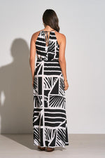 A Moment In Black + White Maxi Dress - Pineapple Lain Boutique