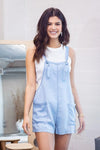 About Time Chambray Short Alls - Pineapple Lain Boutique