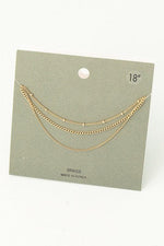 Assorted Layered Dainty Chain Necklace - Gold - Pineapple Lain Boutique