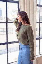 Commando Sweater - Army Green - Pineapple Lain Boutique
