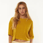 Coven Knit Boxy Top - Chartreuse - Pineapple Lain Boutique