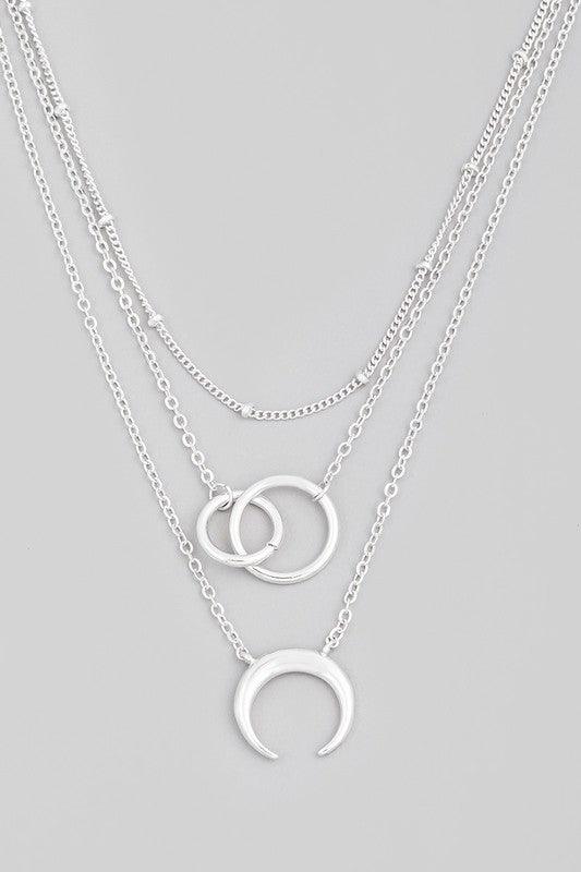 Sterling Silver Engravable Initial 2 Heart Necklace