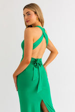 Envy Open Back Maxi Dress - Kelly Green - Pineapple Lain Boutique