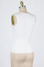 Final Touch V-Neck Double Layer Top - Ivory - Pineapple Lain Boutique