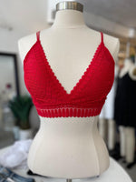Frankie Lace Bralette - Red - Pineapple Lain Boutique