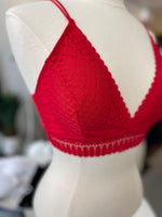 Frankie Lace Bralette - Red - Pineapple Lain Boutique