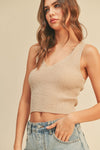 Driftwood Sweater Tank - Taupe