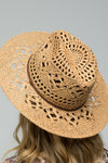 Yara Open Weave Panama Hat - Dark Natural