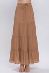 Lucia Smocked Maxi Skirt - Clay - Pineapple Lain Boutique