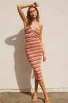 Pink Skies Crochet Halter Dress - Pineapple Lain Boutique