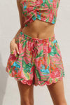 Summer Daydream Scallop Edged Shorts - Pineapple Lain Boutique
