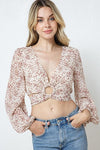 Uptown Style Animal Print Crop Top - Pineapple Lain Boutique