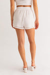 White Heat Crochet Shorts - White - Pineapple Lain Boutique